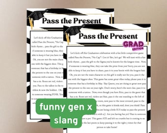 Graduation Party Game | Graduation | Pass the Present Game Graduation Story, Gen Z Funny Slang
