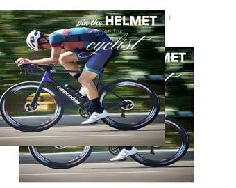 Pin the Helmet on the Cyclist - Poster Download- Custom