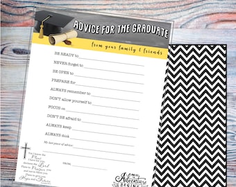 Religious Graduation Cards Double Sided for a Graduation Celebration Event |  5x8 Cards | Instant Download or send us your school colors