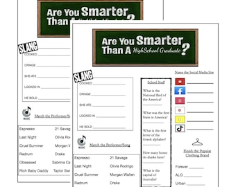 Graduation Party Game-Are you smarter than a Highschool Graduate! Teen Trivia, Graduation Party Ideas | Graduation 2026