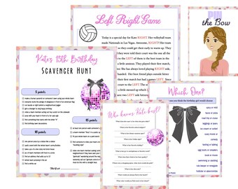Birthday Teen Bundle Games - 13th Birthday Game Pack