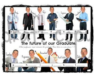 Graduate Party Game: Future of our Grad | Custom -Instant Download