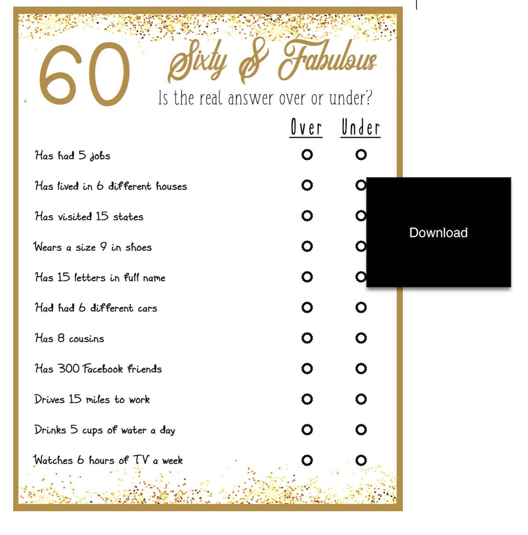 Birthday Party Game Over the Hill Over or Under Trivia Game 60th Birthday Party instant Download Birthday Printables - Etsy birthday-party-game-over-the-hill-over-or-under-trivia-game-60th-birthday-party-instant-download-birthday-printables-etsy
