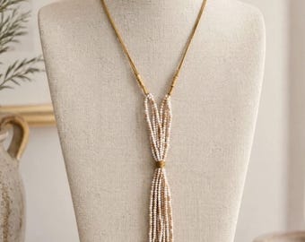 Jamie Rocks NYC Pink Crystal Beads Statement Necklace