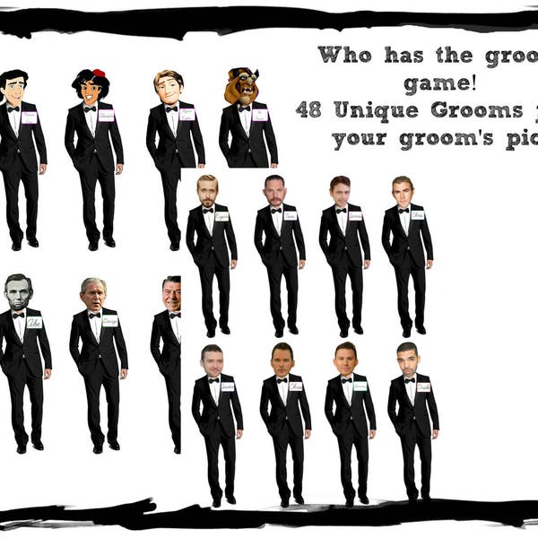 Who has the GROOM game | Printable Game | Bachelorette Party| Bridal Party