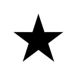 May include: A black five-pointed star.