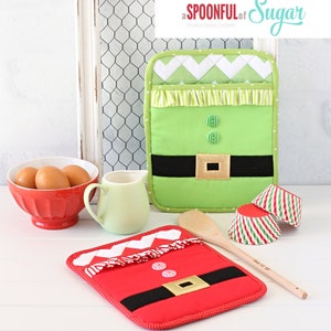 Santa & Elf Pot Holder PDF Sewing Pattern