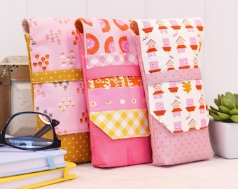 Glimmer Glasses Pouch PDF Sewing Pattern, eyeglasses case, spectacles case, sunglasses case