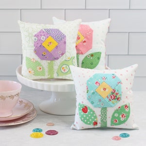 Bloom Pincushion Mini Pillow PDF Sewing Pattern image 1