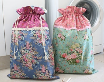 Patrón de costura en PDF para bolsa de lavandería clásica; bolsa grande con cordón; bolsa de lavandería con cordón; bolsa de lavado; bolsa de lavandería universitaria; saco de Papá Noel;