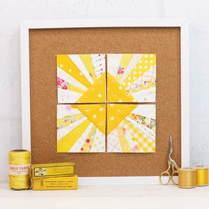 Sunburst  Foundation Paper Piecing Quilt Block PDF Pattern, FPP 5 Sizes - 2 inch, 3 inch, 4 inch, 5 inch, 6 inch, Print at Home