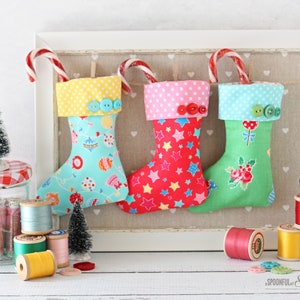 Scrappy Mini Stocking PDF Sewing Pattern image 8