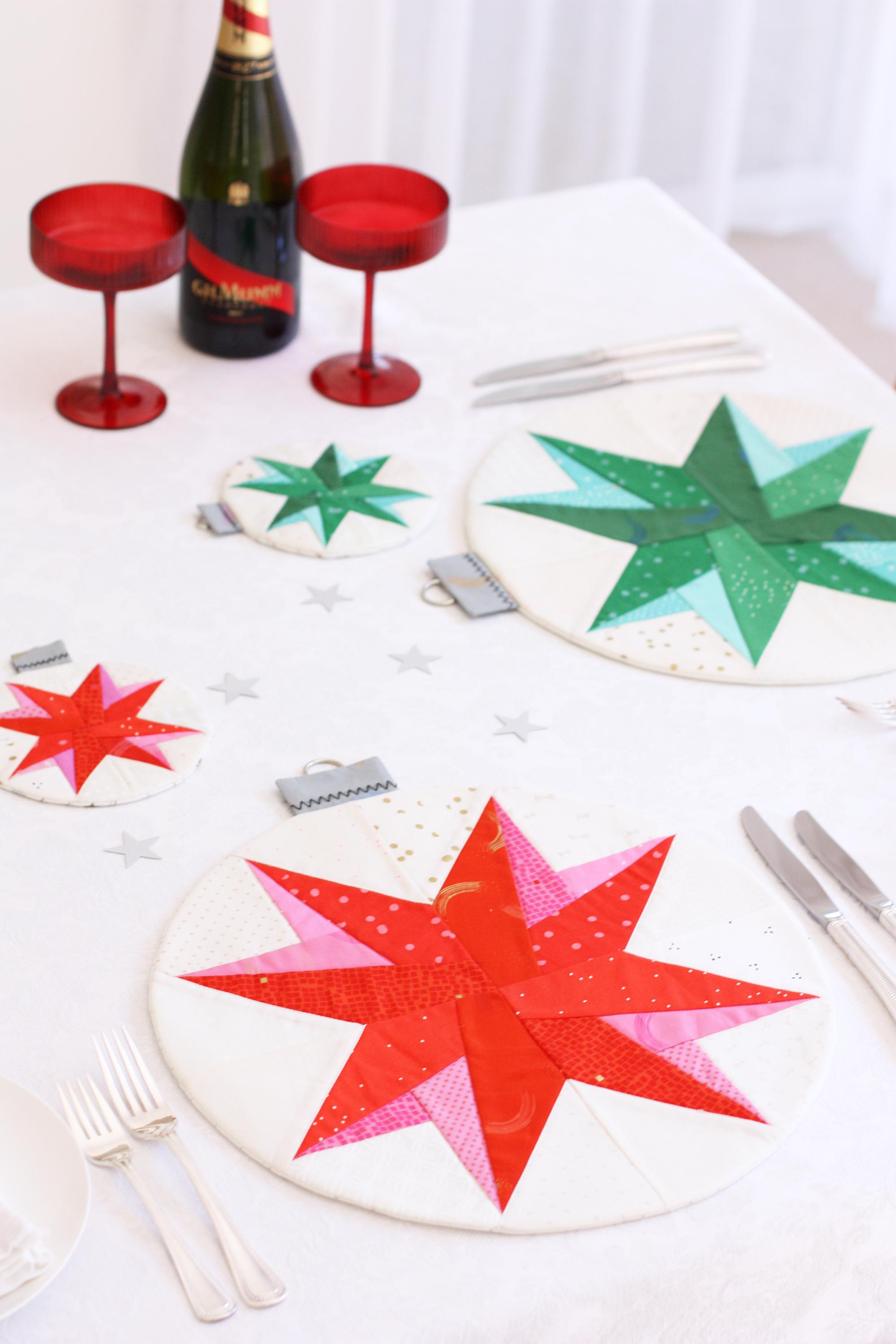 Merry Bauble Table Set PDF Sewing Pattern; Bauble Placemat; Bauble ...