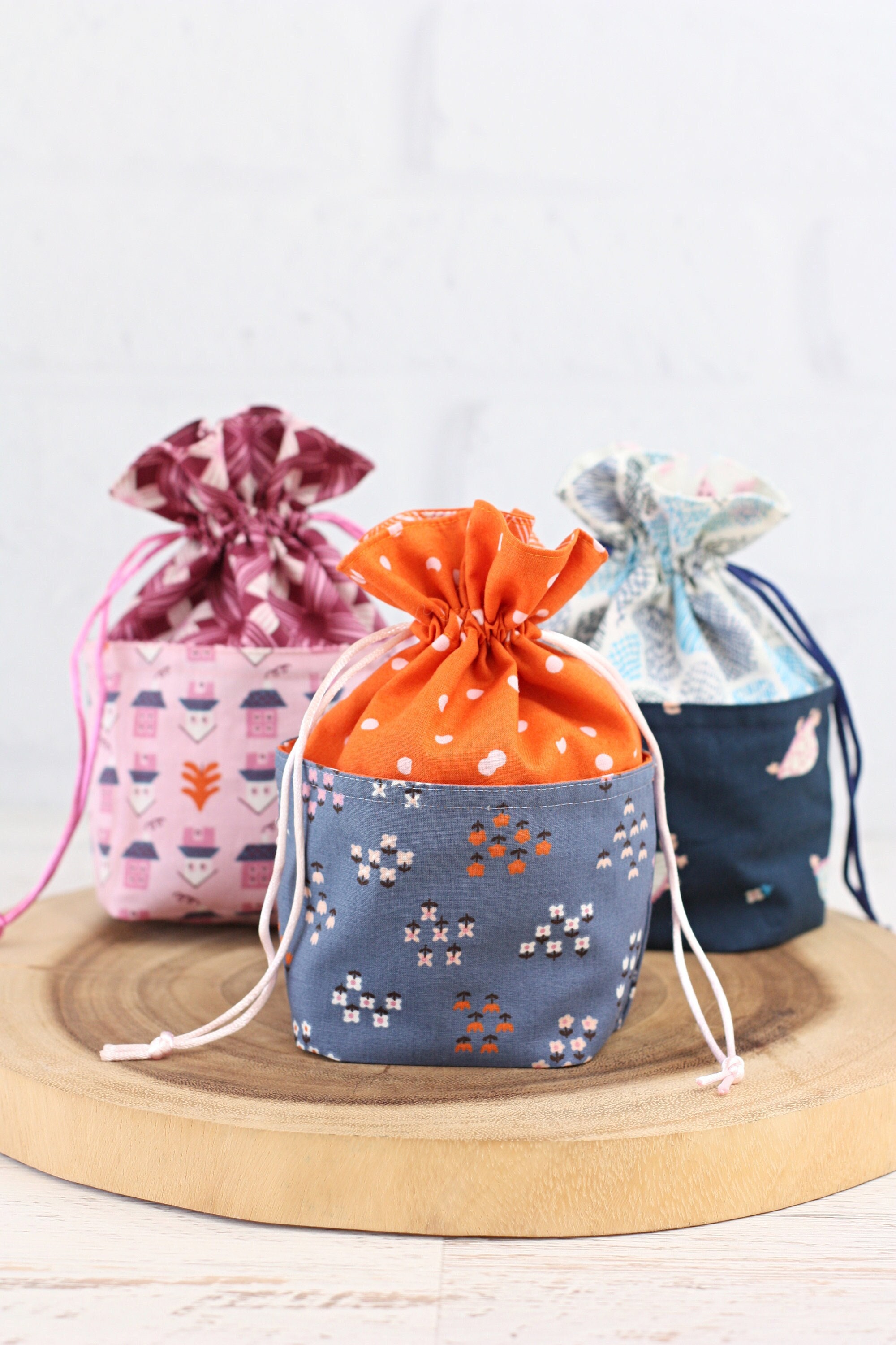 Drawstring mini bags best sale