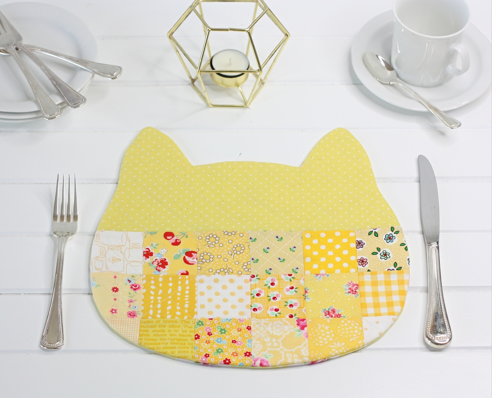 Cosy Cat Placemat PDF Sewing Pattern Etsy
