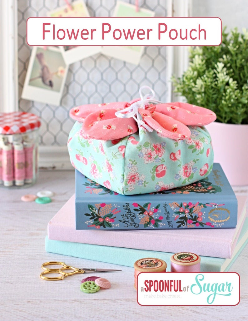 Flower Power Pouch PDF Sewing Pattern 