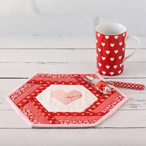 Hexie Heart Placemat PDF Sewing Pattern image 7