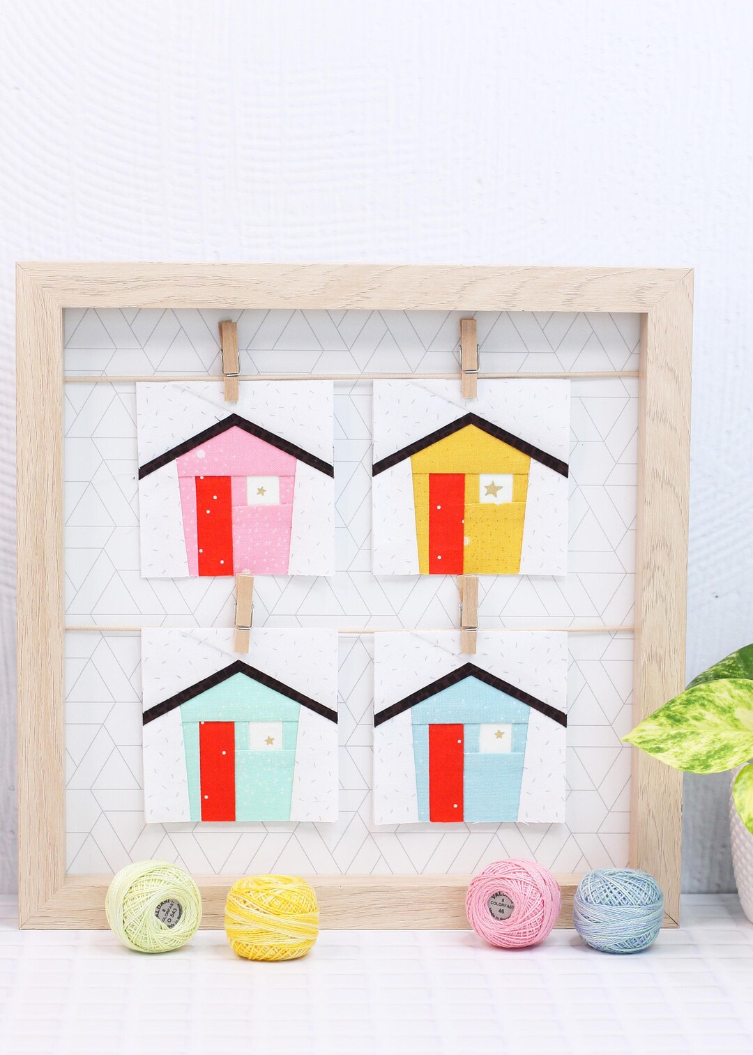 Simple Shack Foundation Paper Piecing Quilt Block in 5 Sizes; Digital ...