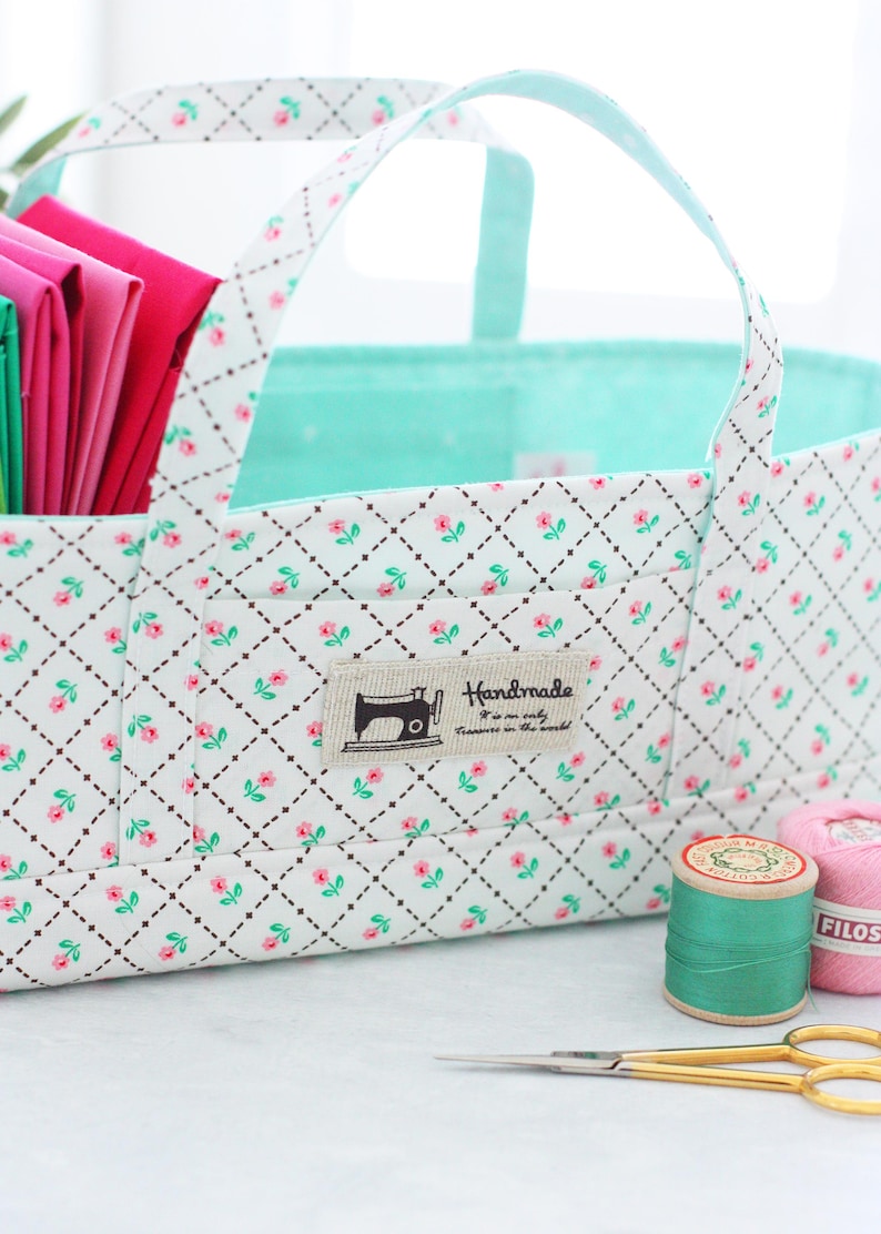 Maker’s Caddy PDF Sewing Pattern – Fabric Caddy, Craft Basket, Desk ...