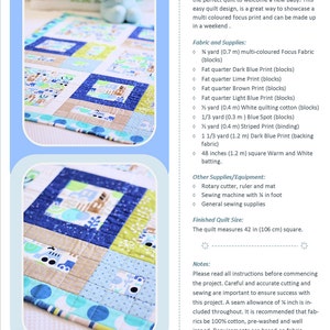 All Around The Town PDF Baby Quilt Pattern image 2