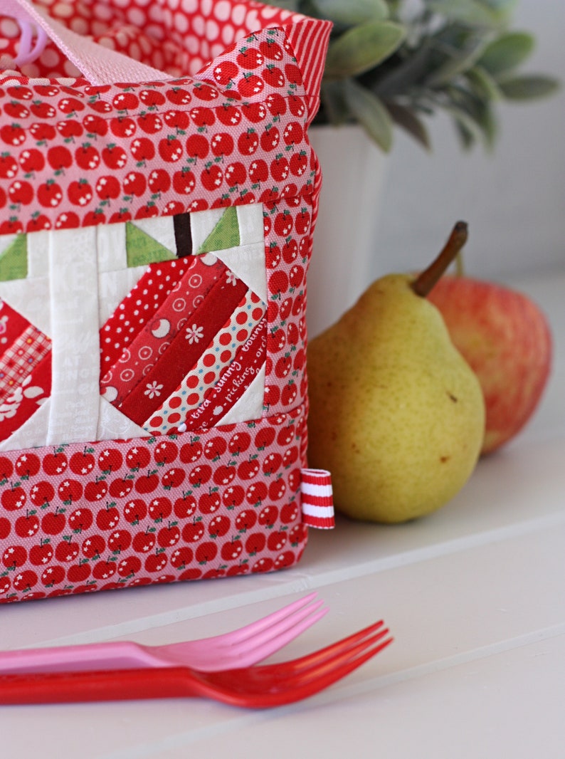 Apple Lunch Tote PDF Sewing Pattern image 4