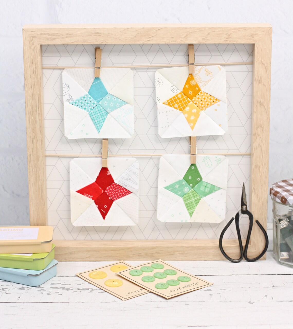Mills and Stars Foundation Paper Piecing Quilt Block PDF Pattern, FPP 4 ...