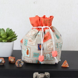 Dice and Drawstring Bag (dnd Dice Bag) PDF Sewing Pattern; RPG Dice Bag ...