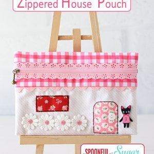 Zippered House Pouch PDF Sewing Pattern image 3