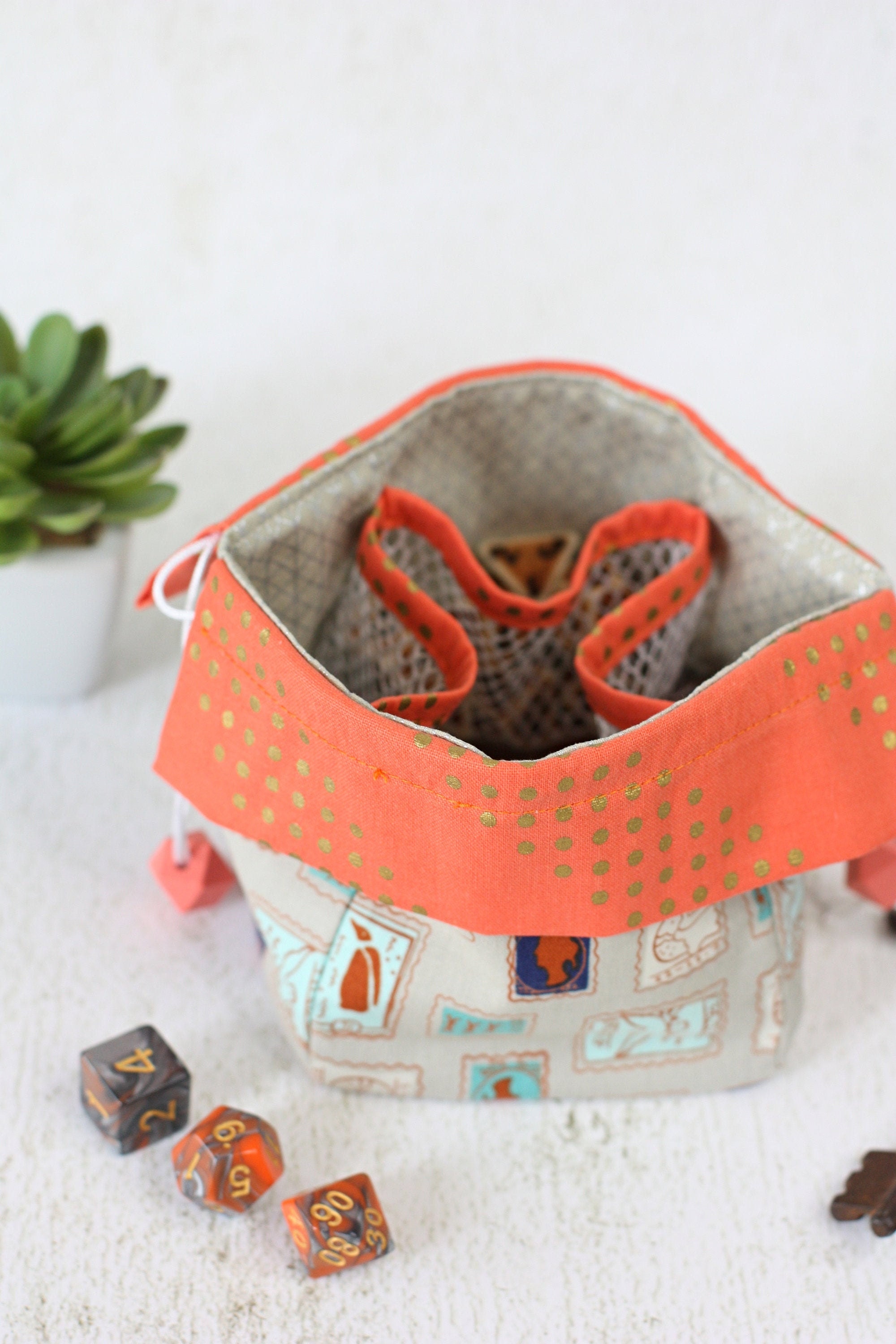 Dice and Drawstring Bag DnD Dice Bag PDF Sewing Pattern Etsy