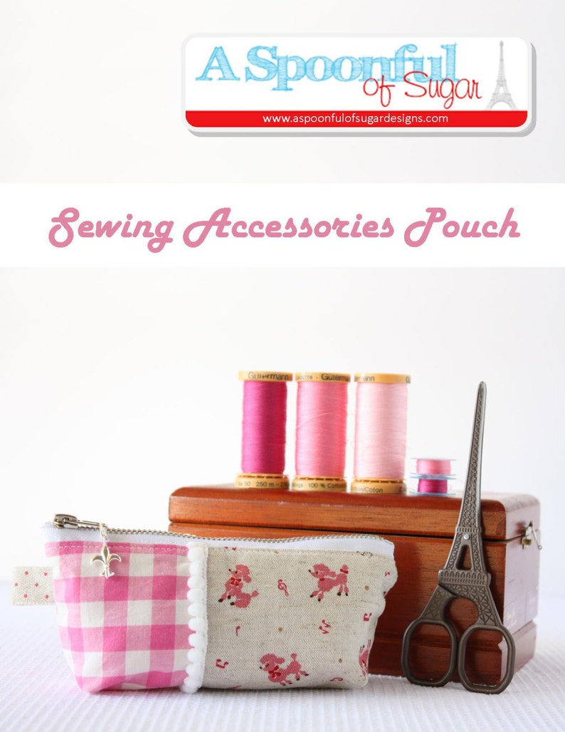 Sewing Accessories Pouch PDF Sewing Pattern image 1