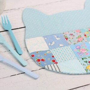 Cosy Cat Placemat PDF Sewing Pattern; Cat Lover Gift; Cat Food Mat; Pet ...