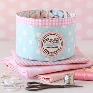 Mini Fabric Basket PDF Sewing Pattern image 1