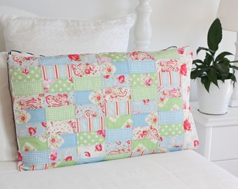 Pretty Patchwork Pillow Sham PDF Sewing Pattern