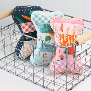 Patchwork Dog Bone Toy PDF Sewing Pattern; Pin Cushion Pattern; Gift ...