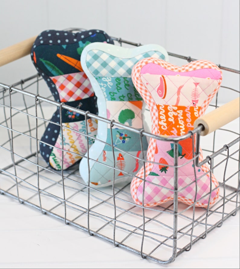 Patchwork Dog Bone Toy PDF Sewing Pattern - Etsy
