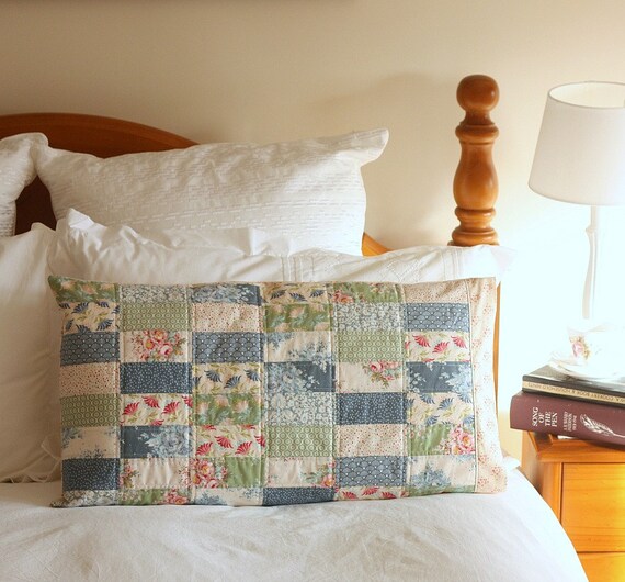 Pretty Patchwork Pillow Sham Pdf Sewing Pattern Etsy