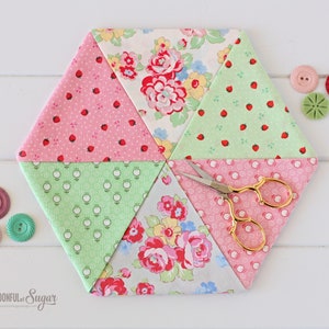 Easy Hexagon Trivet and Coasters pdf Sewing Pattern