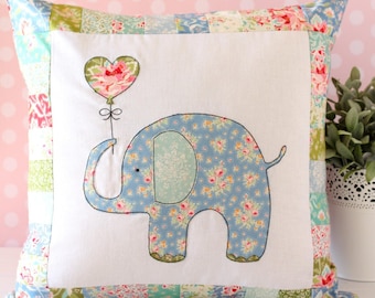 Ella The Elephant Pillow PDF Sewing Pattern