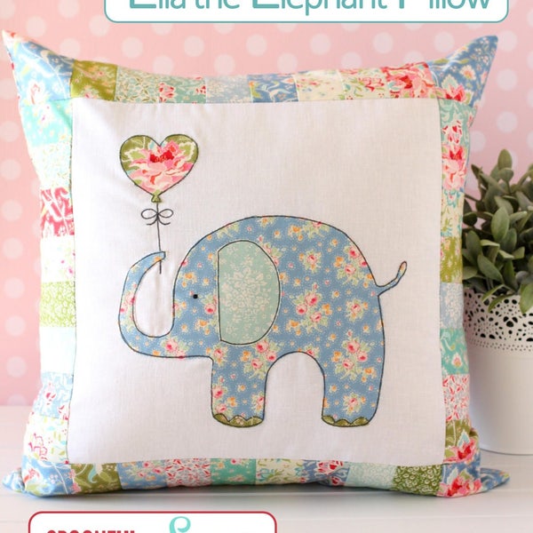 Ella The Elephant Pillow PDF Schnittmuster