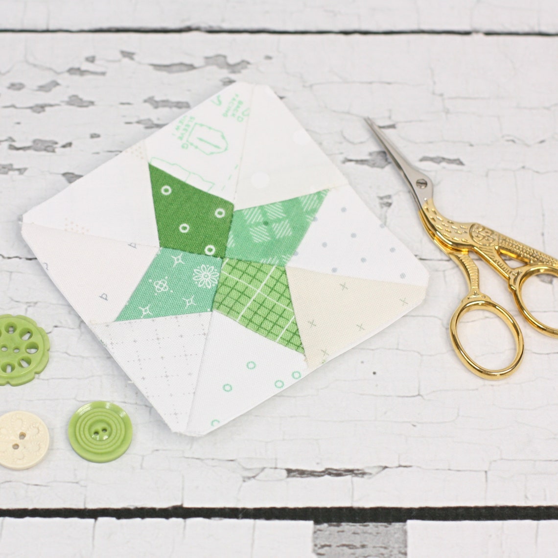 Mills and Stars Foundation Paper Piecing Quilt Block PDF Pattern, FPP 4 ...
