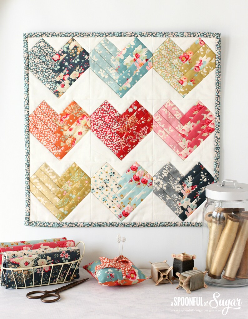 Heart of the Home Mini Quilt PDF Sewing Pattern image 8