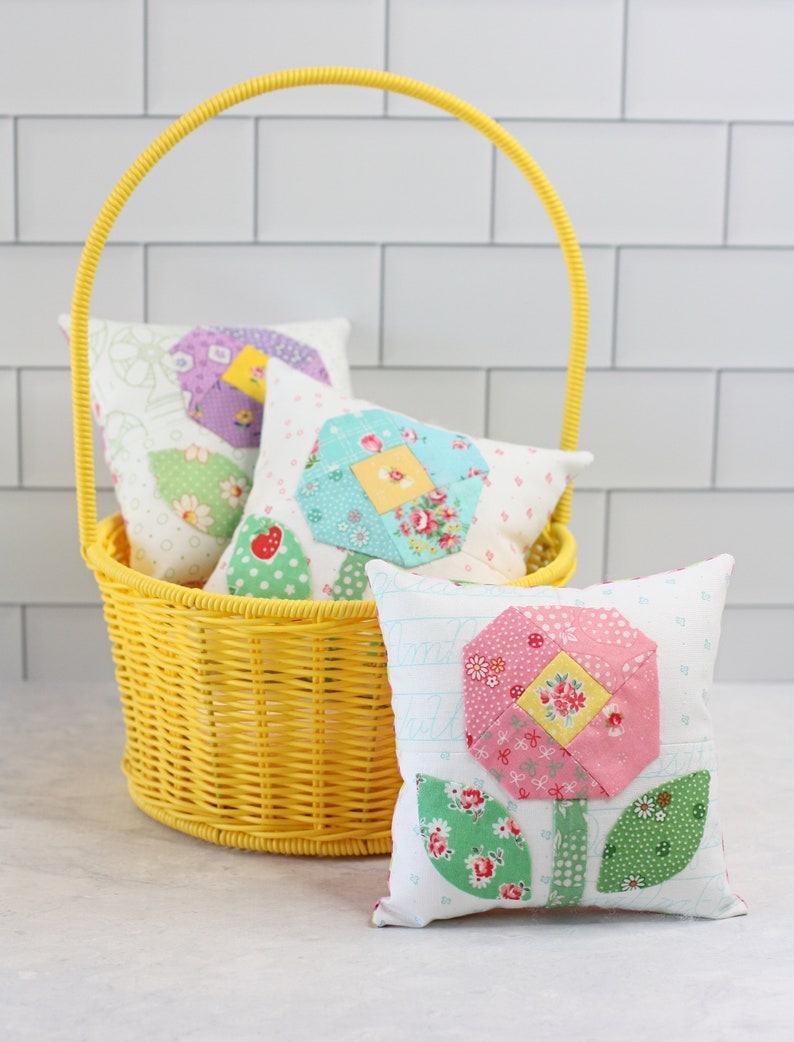 Bloom Pincushion Mini Pillow PDF Sewing Pattern image 6