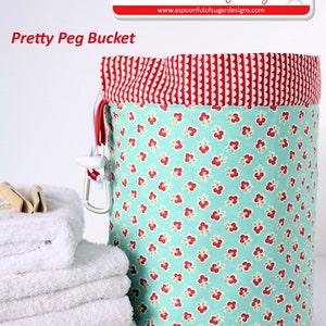 Pretty Peg Bucket PDF Sewing Pattern