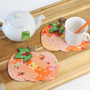 Patchwork Pumpkin Coaster Mugrug PDF Sewing Pattern image 9