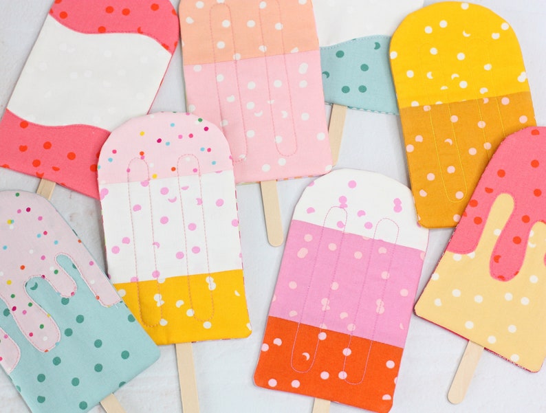 Popsicle Parade Coaster Mugrug PDF Sewing Pattern image 10