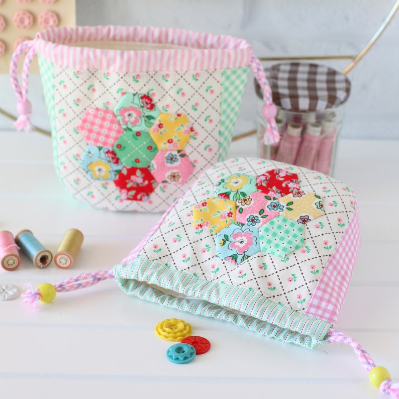 Hexie Garden Pouch PDF Sewing Pattern image 8