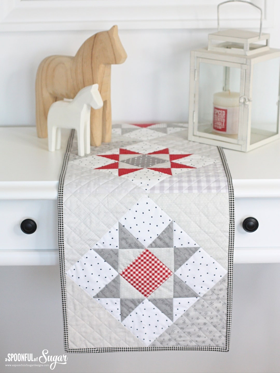 Star Table Runner PDF Sewing Pattern; Quilted Table Runner; Modern ...