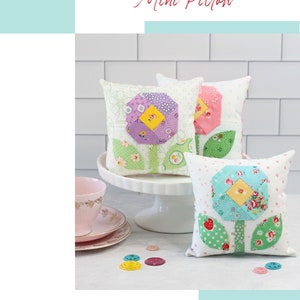 Bloom Pincushion Mini Pillow PDF Sewing Pattern image 2