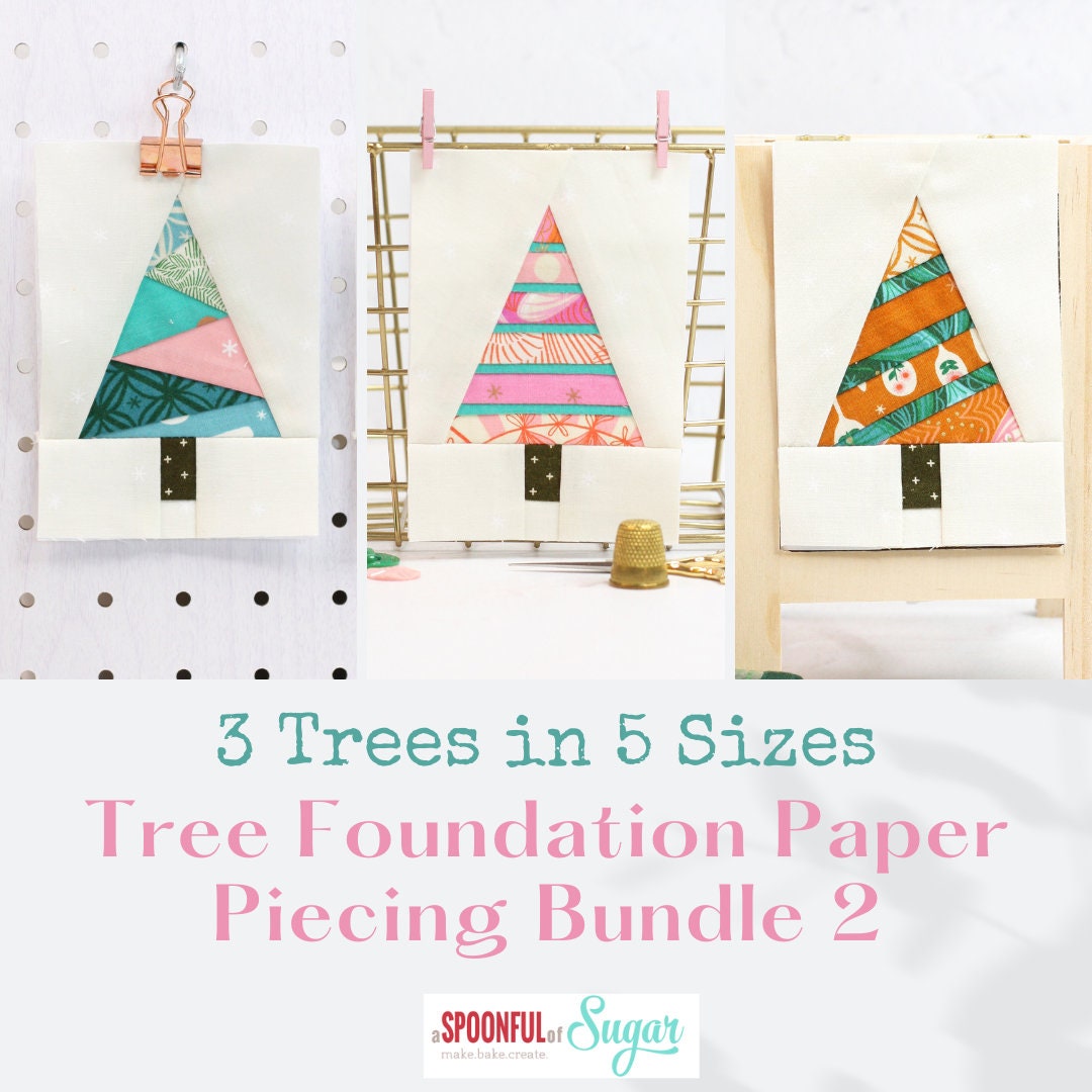 Tree Quilt Blocks Foundation Paper Piecing Bundle #2 PDF Patterns - 3 ...