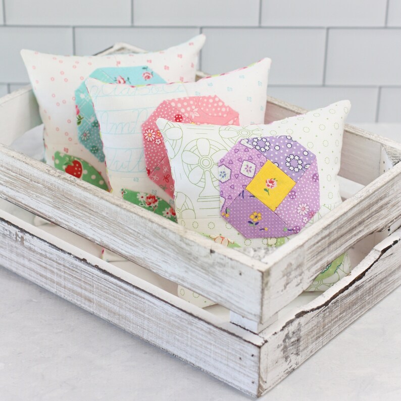 Bloom Pincushion Mini Pillow PDF Sewing Pattern image 5